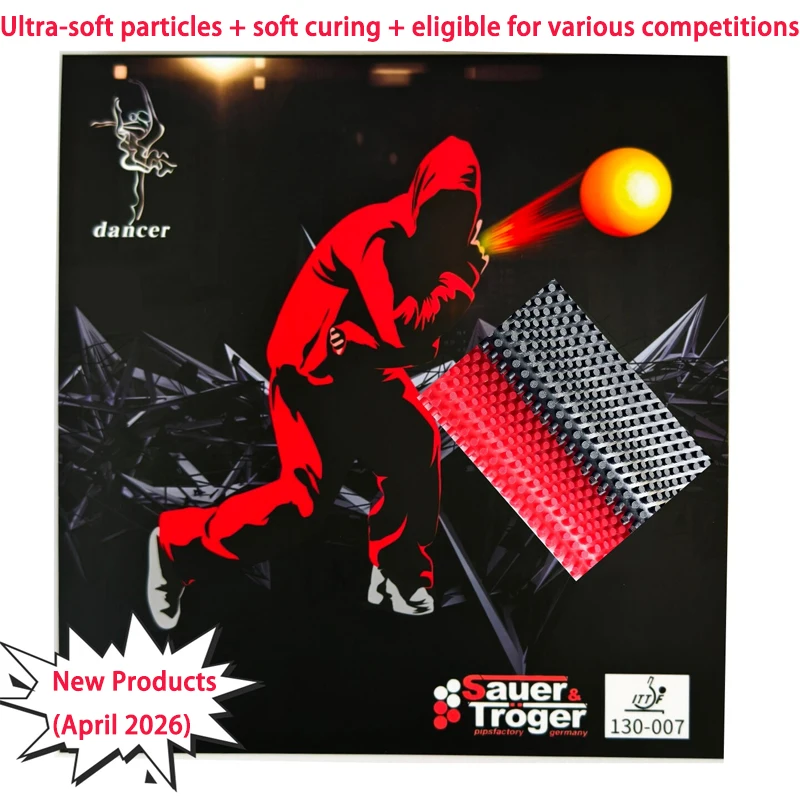 

Накладка для настольного тенниса Sauer Troger Dancer 007 Single Rubber Super Soft Medium Particle Long Pips OX Thin Backsheet Anti-Spin Weird Rubber