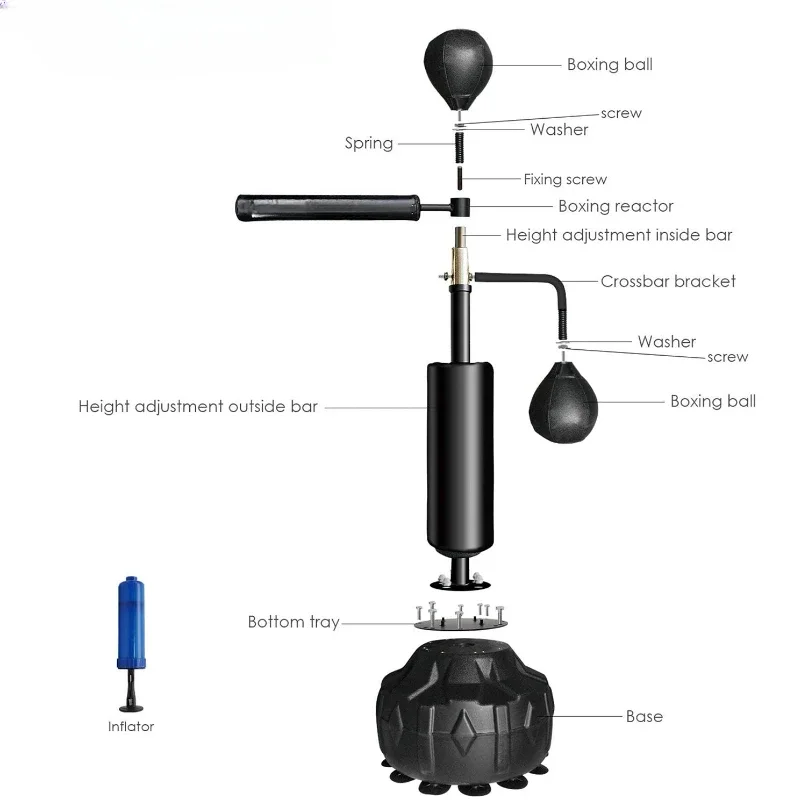 New Reflex Boxing Bag Response target stick Target rotating stick adjustable Bracket rotary bar punch ball speed ball Punching