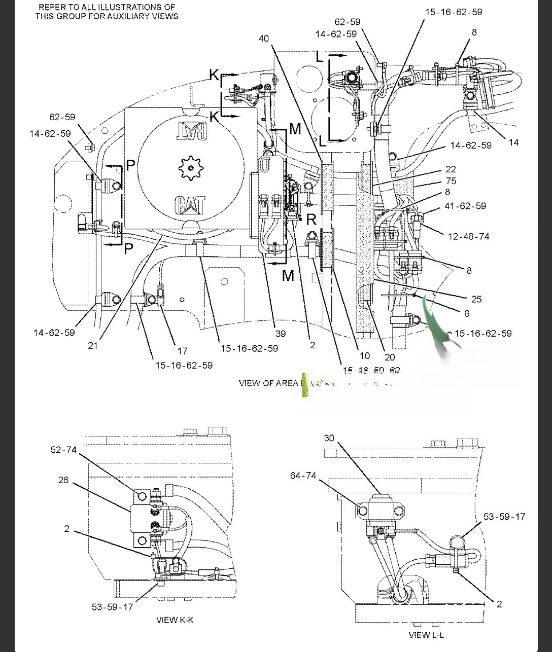 

314D Excavator Spare Parts External Cabin Wire Harness