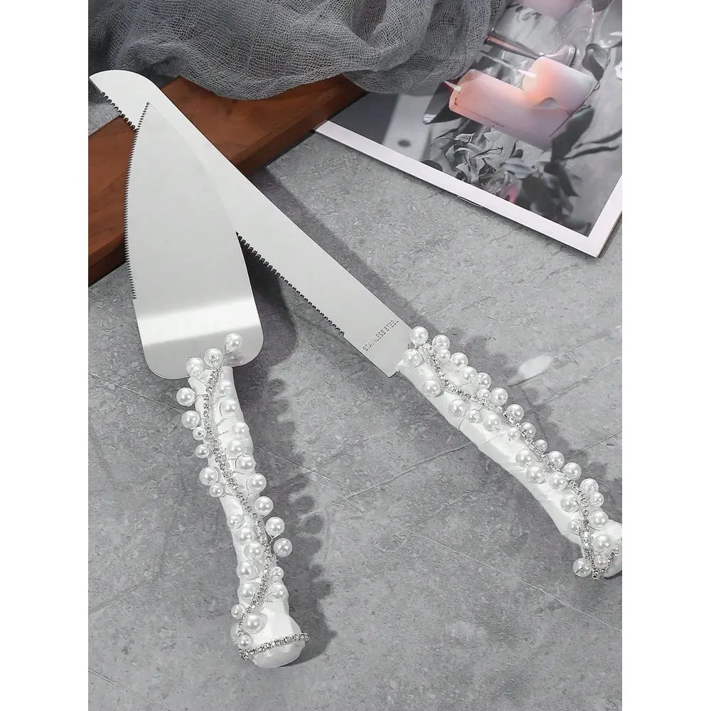 New Style Plastic Handle Rhinestone Cutlery Set For Wedding Decoration
