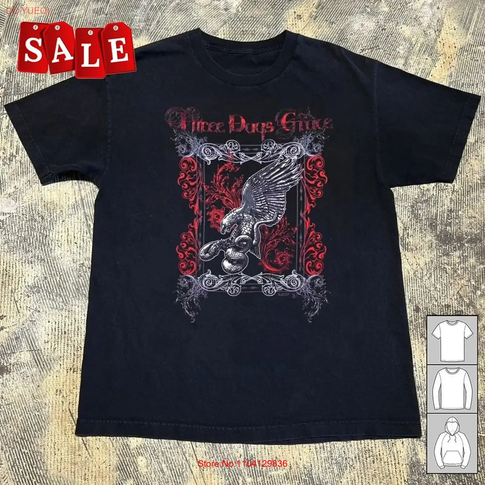 New Three Days Grace Band For Fans S 5XL T Shirt NH14 vintage Washed Comfortable streetwear Slightly designer clothes Casual