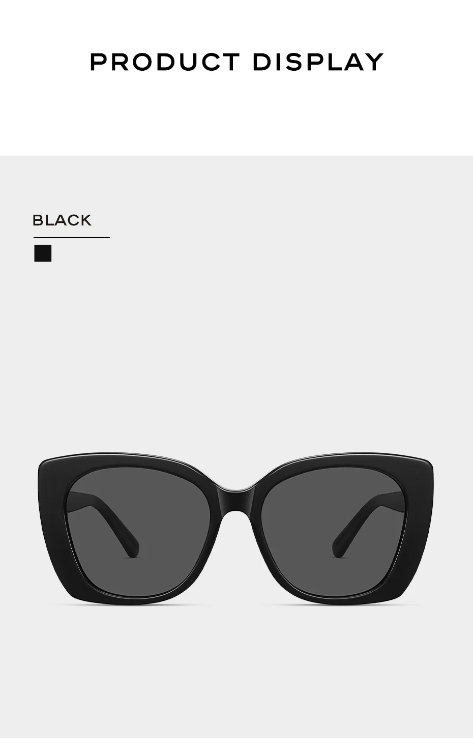 CAPONI Polarisierte Nylon Sonnenbrille Für Frauen Hohe Qualität Acetat Brillen UV400 Schutz Mode Übergroßen Sonnenbrille CP24062 – Detail 12