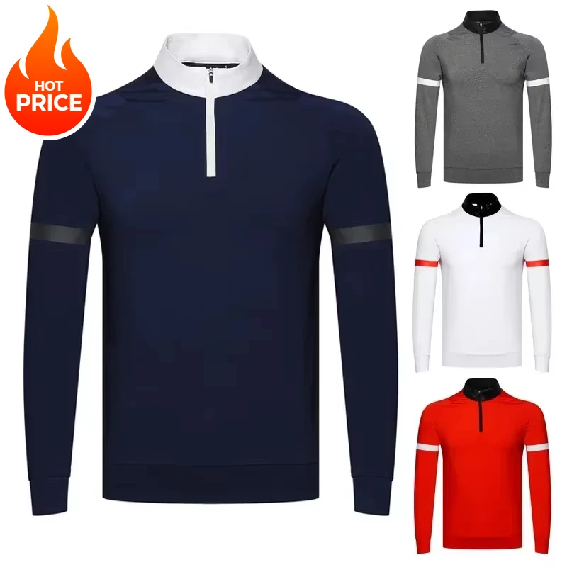 Equestrian Long Sleeve T-shirts Men Horse Riding  Top Tees Clothes Equestrian Spring Autumn Male Polo Shirts Competition Wear