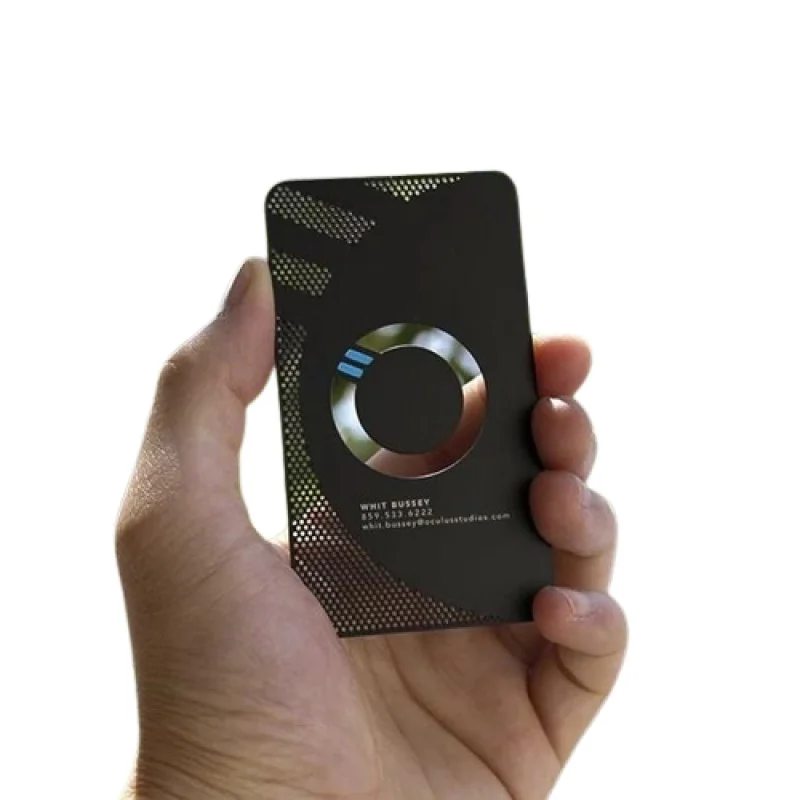 Carte de visite en métal, produit personnalisé, bonne connaissance, NDavid, Rfid, 213, 215, 216