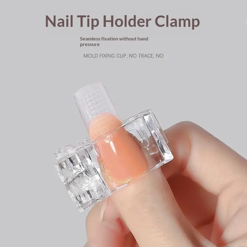  Nail Tips Clip For Quick Building Builder Gel Extension Clamp Clips Perfect for DIY Manicure at Home or Salon