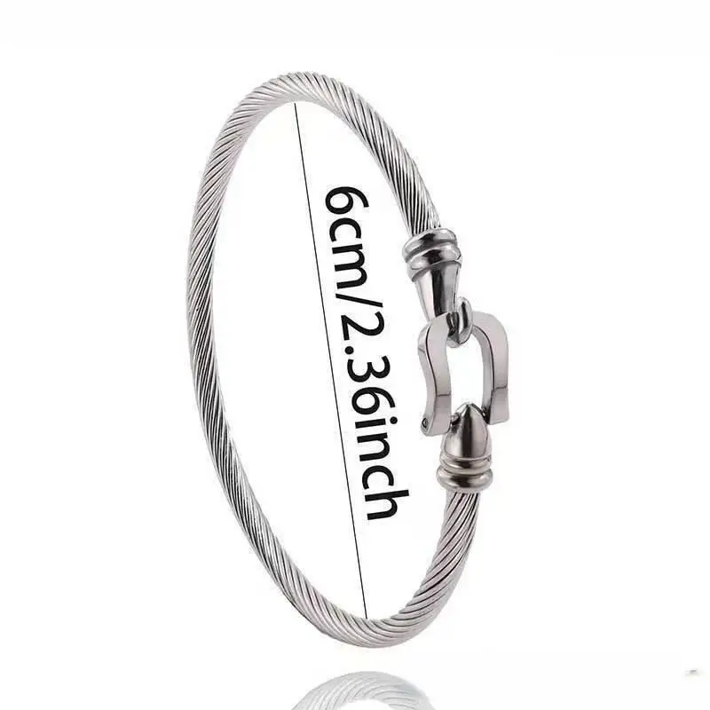 الذهب اللون الفولاذ المقاوم للصدأ القلب قلادة سحر الإسورة أساور للرجال النساء المجوهرات هدية