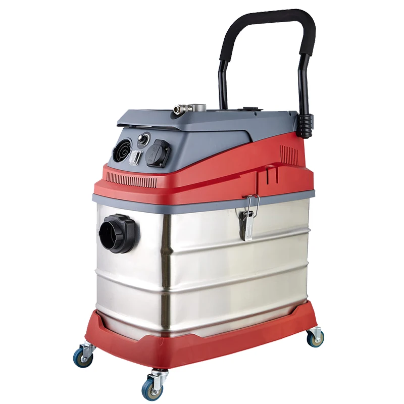 1400/1600W 50L industrial vacuum cleaner in SS tank with pneumatic connector and cyclone water filter automotive cleaning