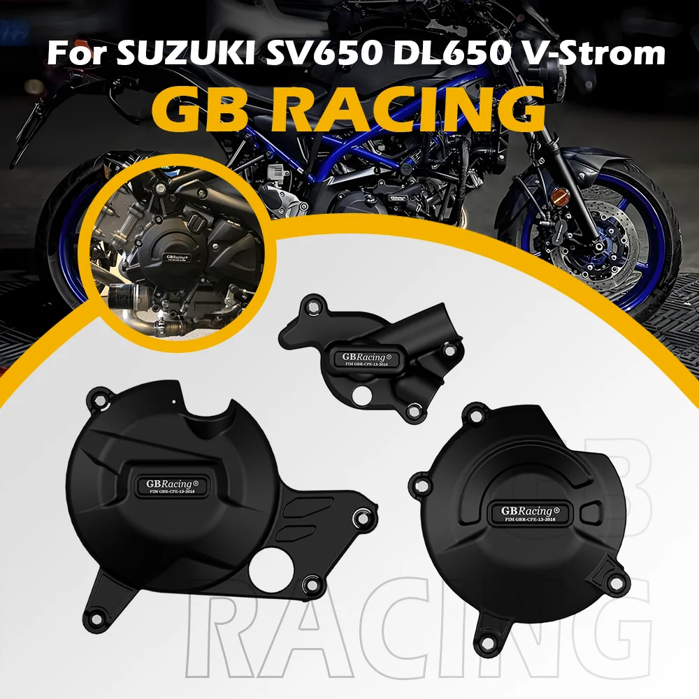 Protection de carter moteur moto GB Racing pour SUZUKI SV650.S SV650X DL650 V-STROM 2015-2025