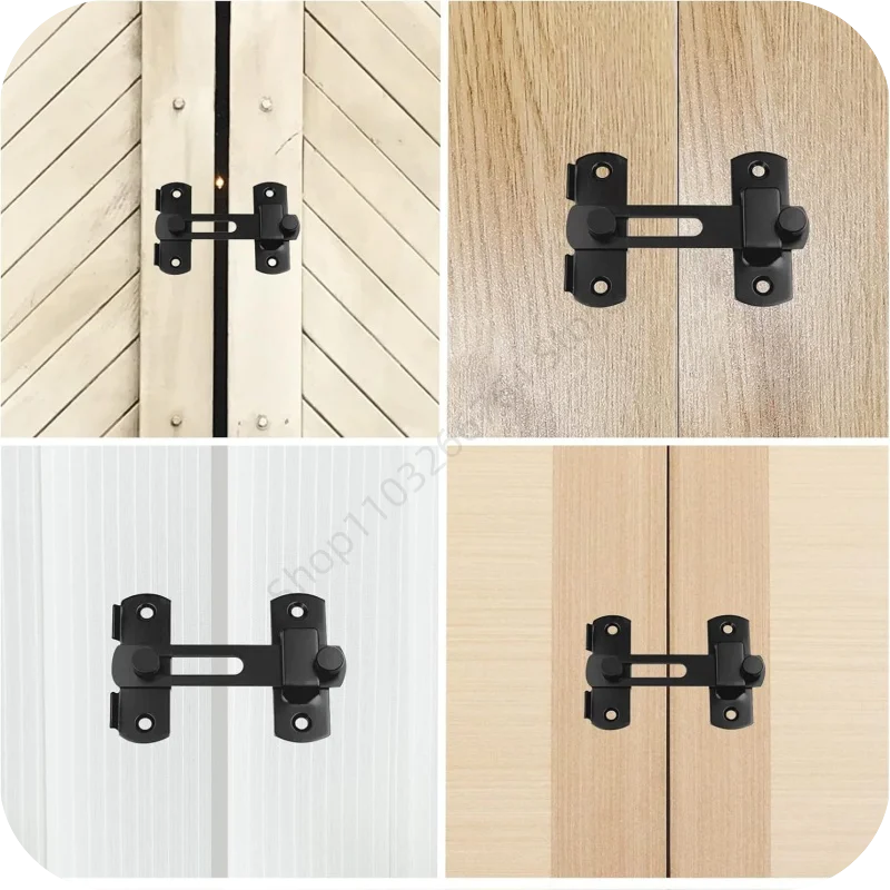 Universal Door Lock Guard Latch Bolt 180 Degree Stainless Steel Toggle Latch Sliding Barn Door Lock Flip Latch Safety Door Lock