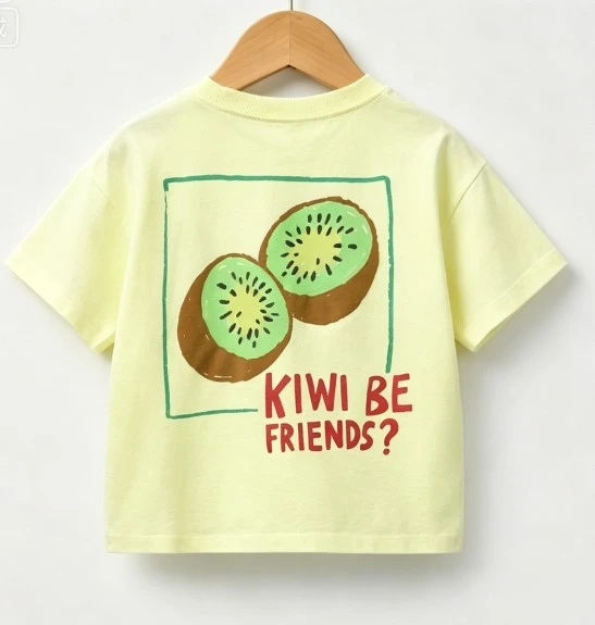 Toddler Kids Double Sided Print Cotton T Shirt Boys Girls Summer Casual Short Sleeve Top Baby Crew Neck Tee Baby Thin Clothing