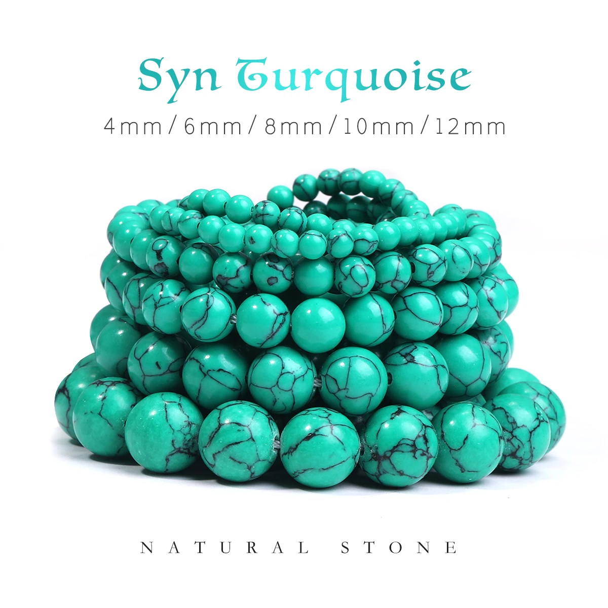 

Green Turquoise 4/6/8/10/12mm Handmade DIY Jewelry Making Bracelets Necklaces Factory Direct Wholesale Turquesa Turquesa verde