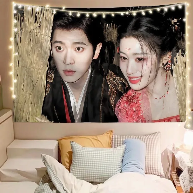 Cheng Lei Wang Churan TV TV How Dare You? Xia Houdan Drama Stills Background Hanging Wall Cloth Home Wall Decor Art Tapestry