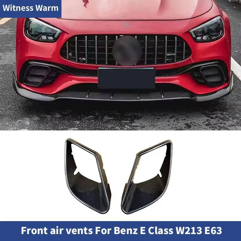 Couteau à Air de séparateur d'aération avant en Fiber de carbone forgé pour Benz classe E W213 E63 AMG 2021 – 2024