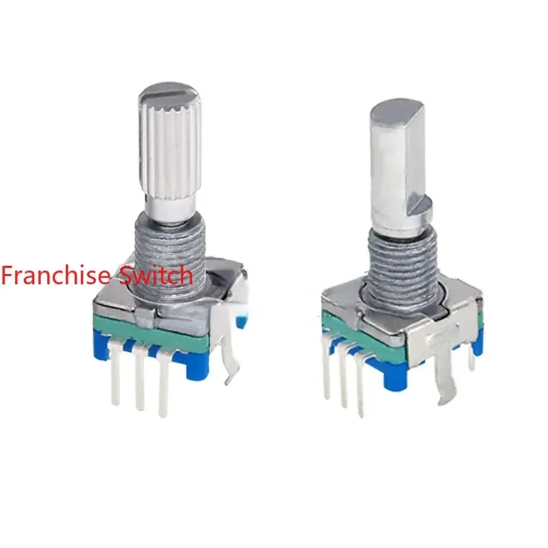 10PCS EC11 Encoder 360 Degree Coding Switch Pulse Potentiometer 20 Bit With 12 Half Shaft