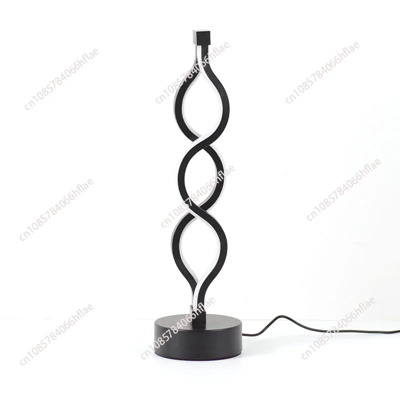 

Table Lamps for Living Room,Modern Spiral Dimmable Table , Small Bedside Lamps, Nightstand Lamp for Bedroom Office Home