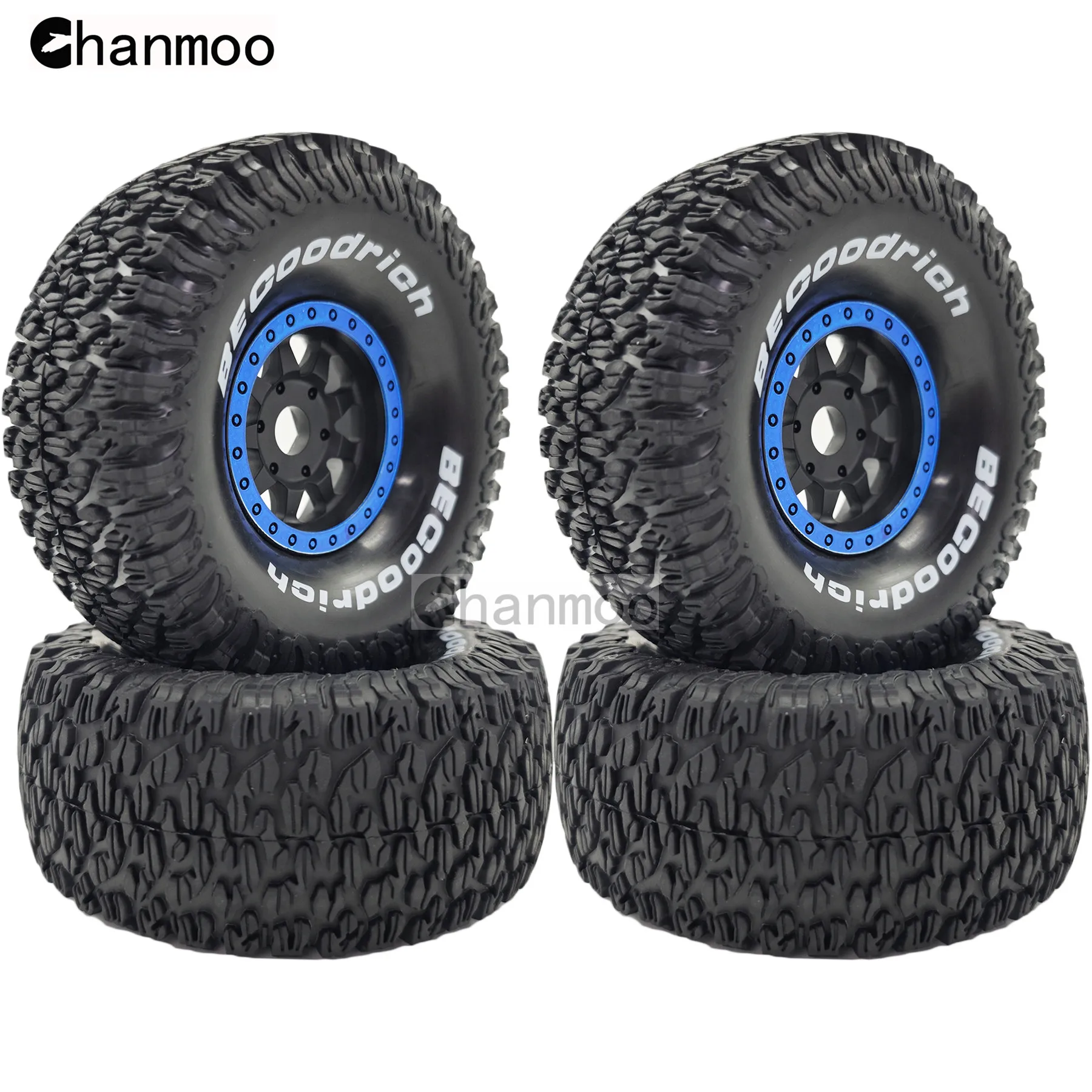 Pneus de sable pour camion de parcours court, pneus de neige hexagonaux de 17mm pour voiture RC 1:7 1:8 TRAXXAS ARRMA SENTON Vkar UDR MOJAVE ATOM DF7 DB8, 1/7 1/8