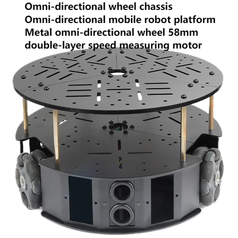 DCモーター付き全方向ホイール,Arduino用スマートカー移動ロボット,日曜大工キット,3輪,5kg負荷,3wd,58mm