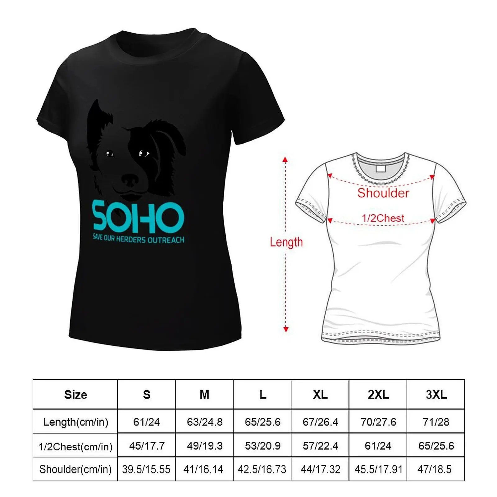 Sho cão resgate logotipo t-shirt para mulheres roupa estética