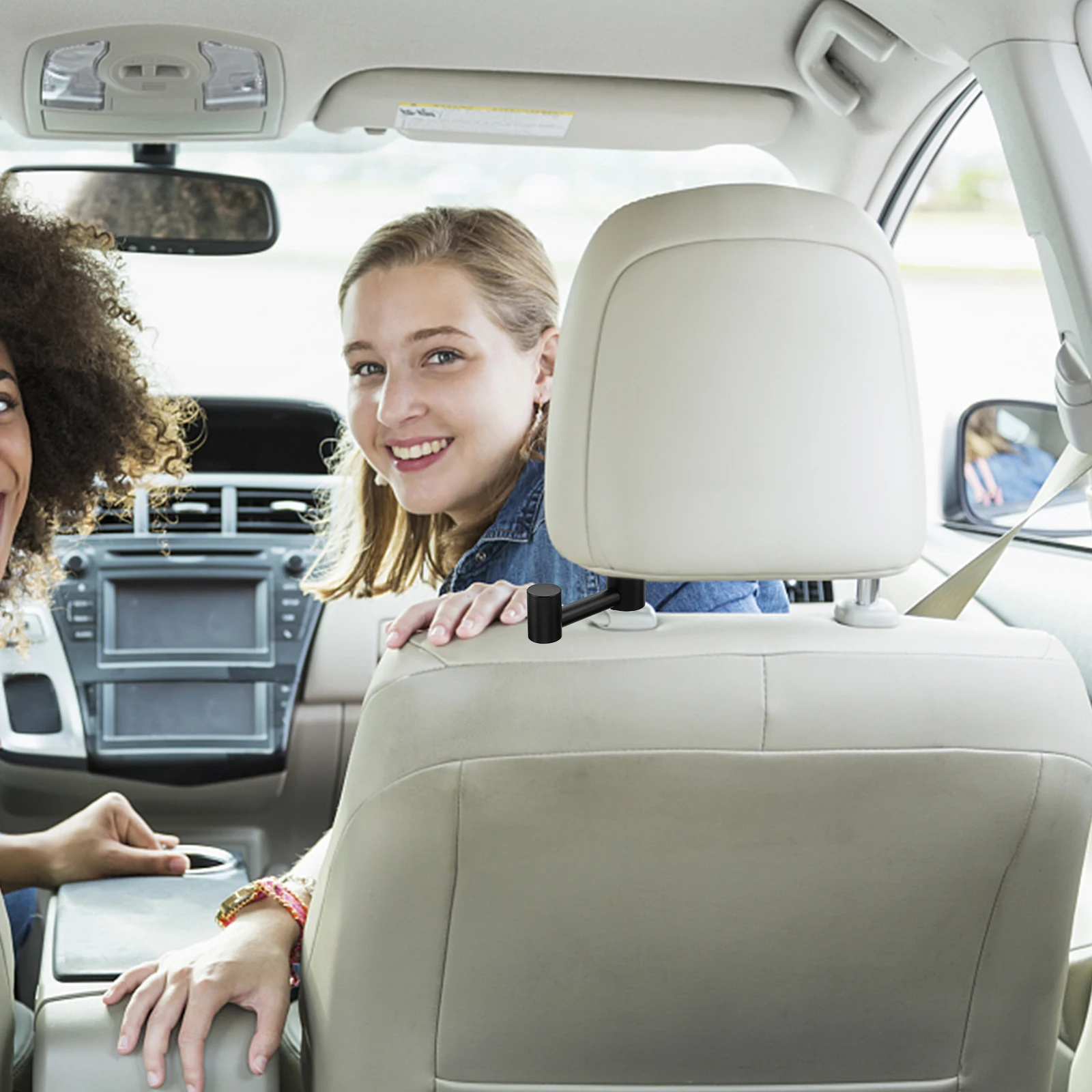 

Aluminum Alloy Car Seat Hook Headrest Hook Heavy Duty Universal Bag Holder For Cars Homes Offices Car Accessories