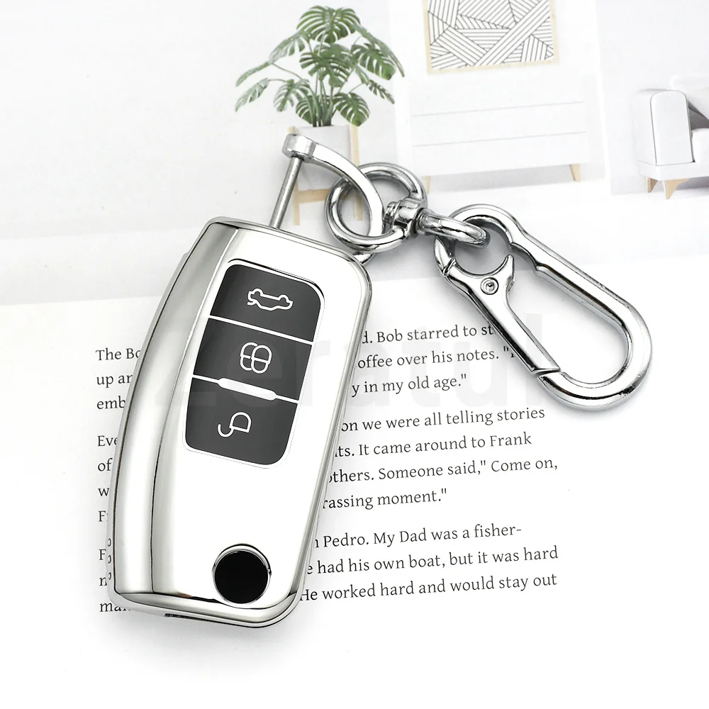 Shell Keychain Car Key Case Cover Holder for Ford C Max S-MAX EcoSport Fusion Fiesta Mk7 Cowgar Mondeo 2 Mustang Mach Focus Mk2