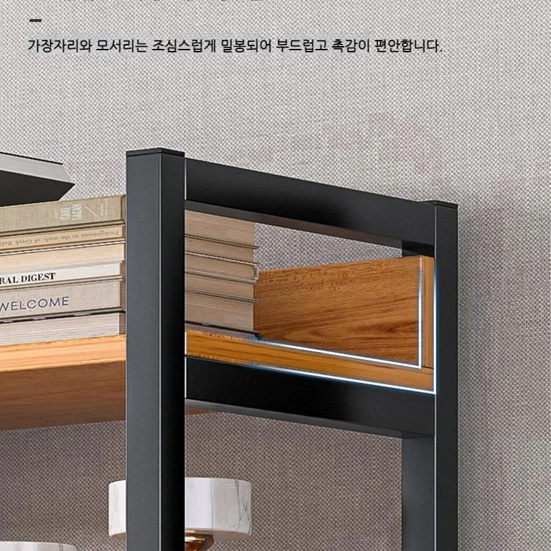 Bookcase Storage Rack Floor Minimalist Classic Iron Bookshelf Display Rack  Multifunctional Flower Rack Model Exhibition NO fall