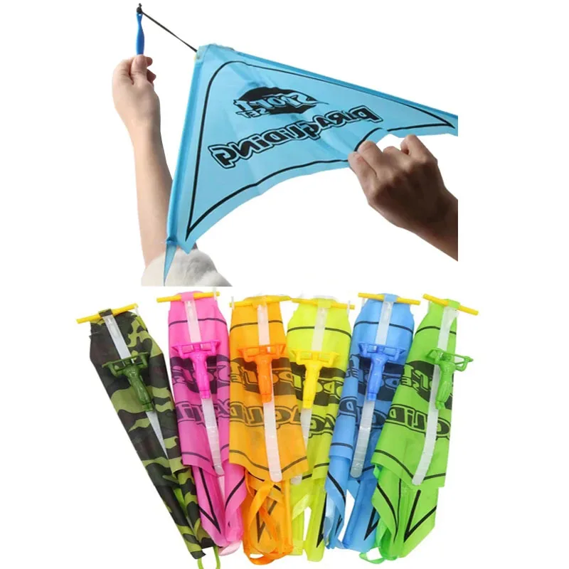 Outdoor Games Summer Fun Kids Interactive Catapult Kite Children Portable Handheld Elastic Flying Toys Playground Sports Gifts