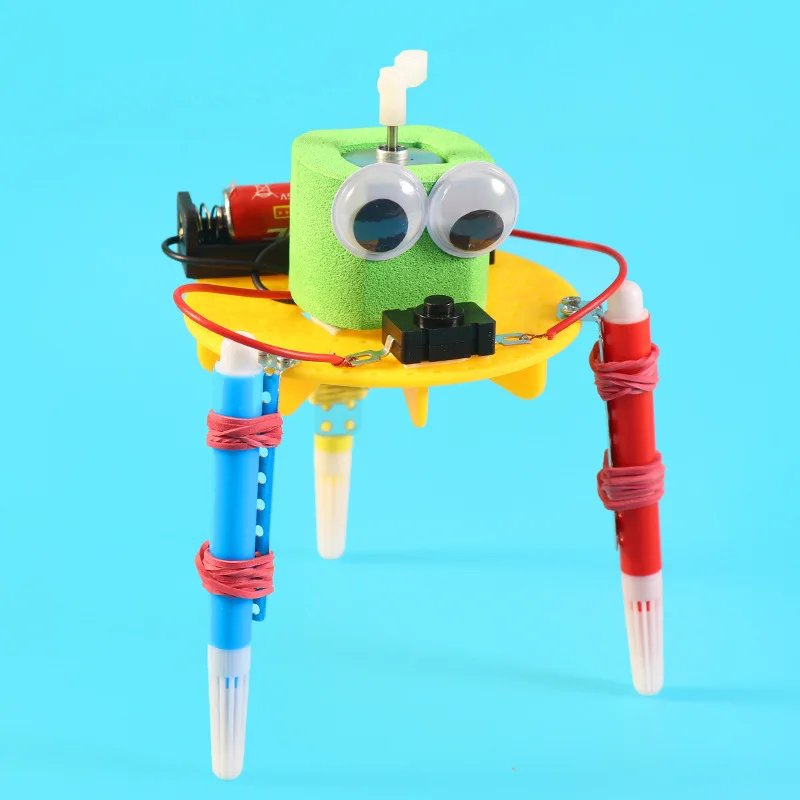 Diy doodle robô tecnologia pequenas invenções brinquedos educativos para crianças experimento científico primário e secundário g77