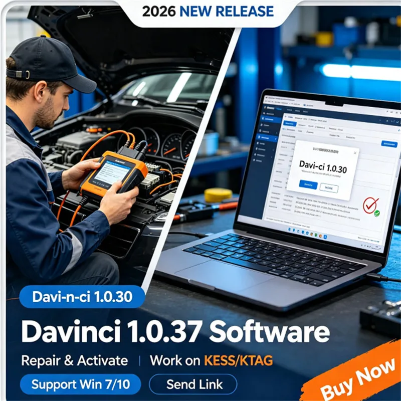 2026 Davinci 1.0.37 Software Support Win 7/10 D.avi-n-ci 1.0.30 Work on K.ESS/K.TAG Repair Software Activate Repair - view 6
