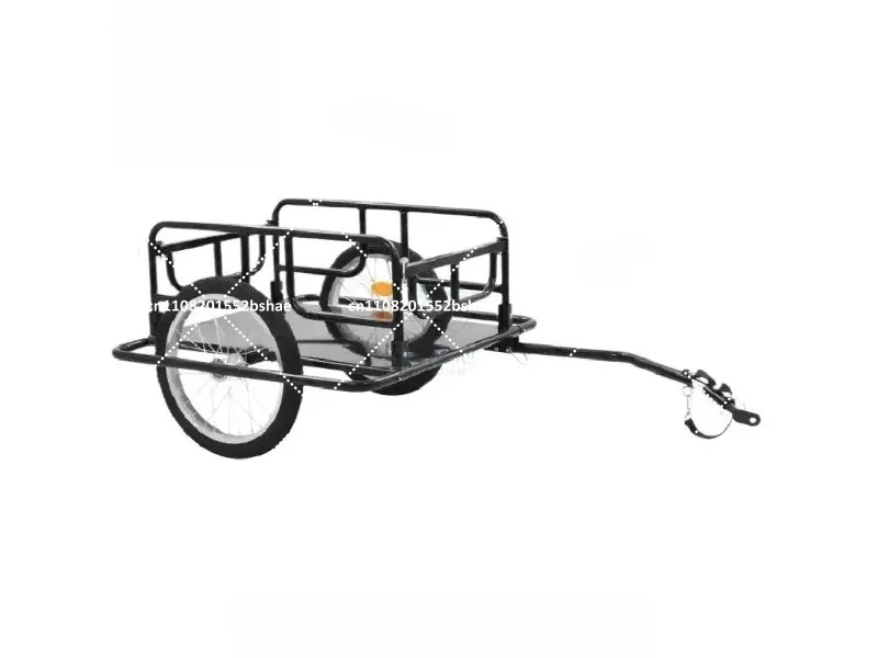 Folding Bicycle Cargo Trailer with 16 Inch Wheels for Utility and Pet Transport