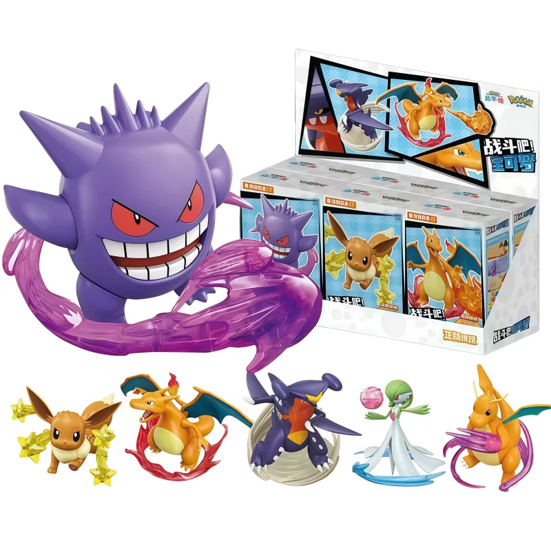 Keeppley Pokémon Building Blocks Toys Gengar Charizard Eevee Dragonite Gardevoir Garchomp Cartoon Anime Assembly Model Toys Gift