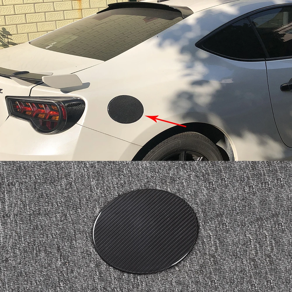 

For Subaru BRZ Toyota 86 GT86 2012-2020 Dry carbon fiber Car Exterior Fuel Tank Cap Decorative Sticker Car Accessories