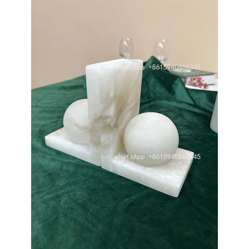 Marble bookend Nordic creative living room soft decoration model room sales department villa hotel decoration desktop ornament