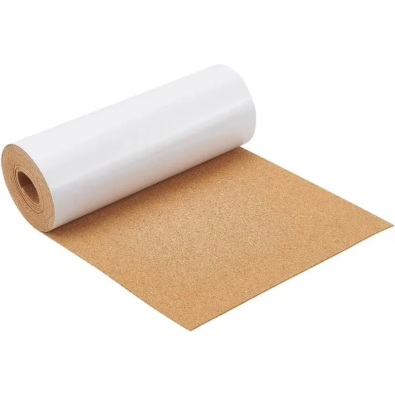 1 Roll Self-Adhesive Cork Sheet Roll Cork Board for Bulletin Boards Wall Decorations DIY Crafts Party