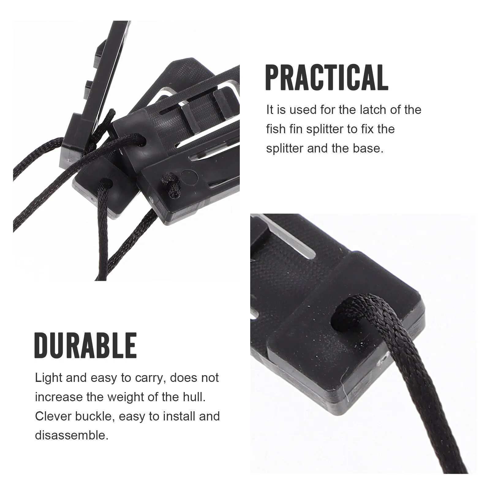 4Pcs Rubber Boat Paddle Latch Water Splitter Fixed Stern Rudder Base Components Surfboard Fin Catch Kayak Tail Fin Fixing Catch