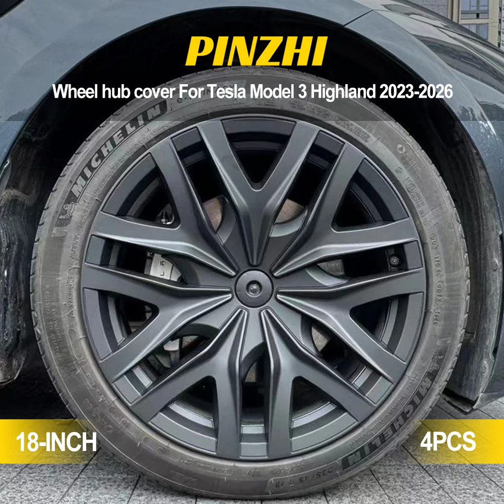2023-2026 4PCS Copricerchi da 18 pollici per Tesla Model 3 Highland Performance, ricambio per copricerchi auto, protezioni per cerchioni