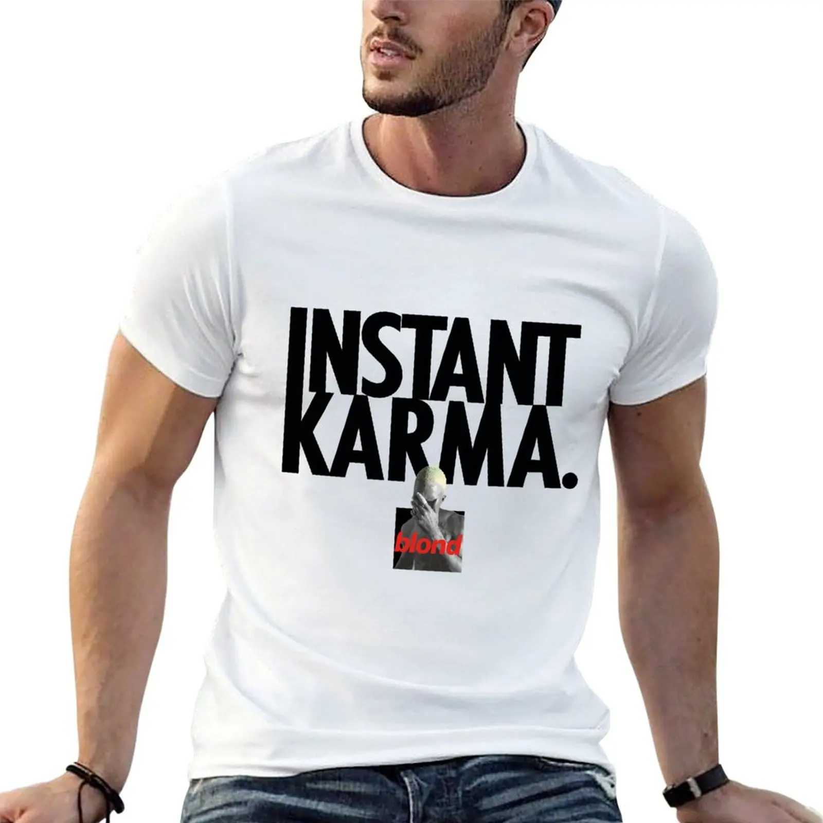 Instant Karma T-Shirt for a boy plus size clothes mens graphic t-shirts anime