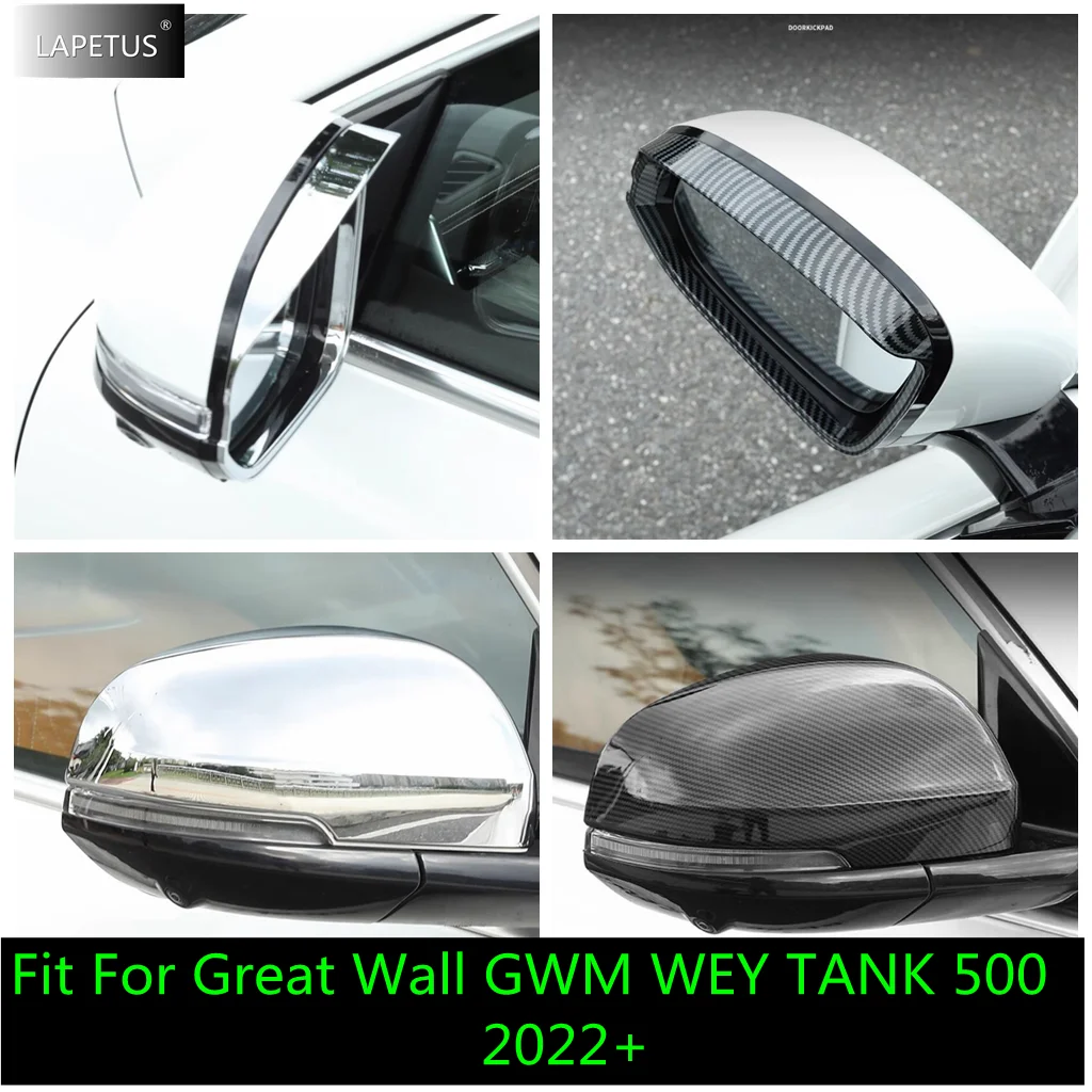 

For Great Wall GWM WEY TANK 500 2022 - 2024 Car Rearview Mirror Rain Eyebrow Shield Guard Sun Visor Shade Cover Trim Accessories