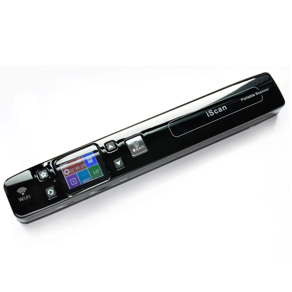 

Wireless Wifi Portable Digital Scanner 1050DPI Handyscan Document Photo Receipts Books Usb Stock Led Pen Black 32 Bit CMOS Tool