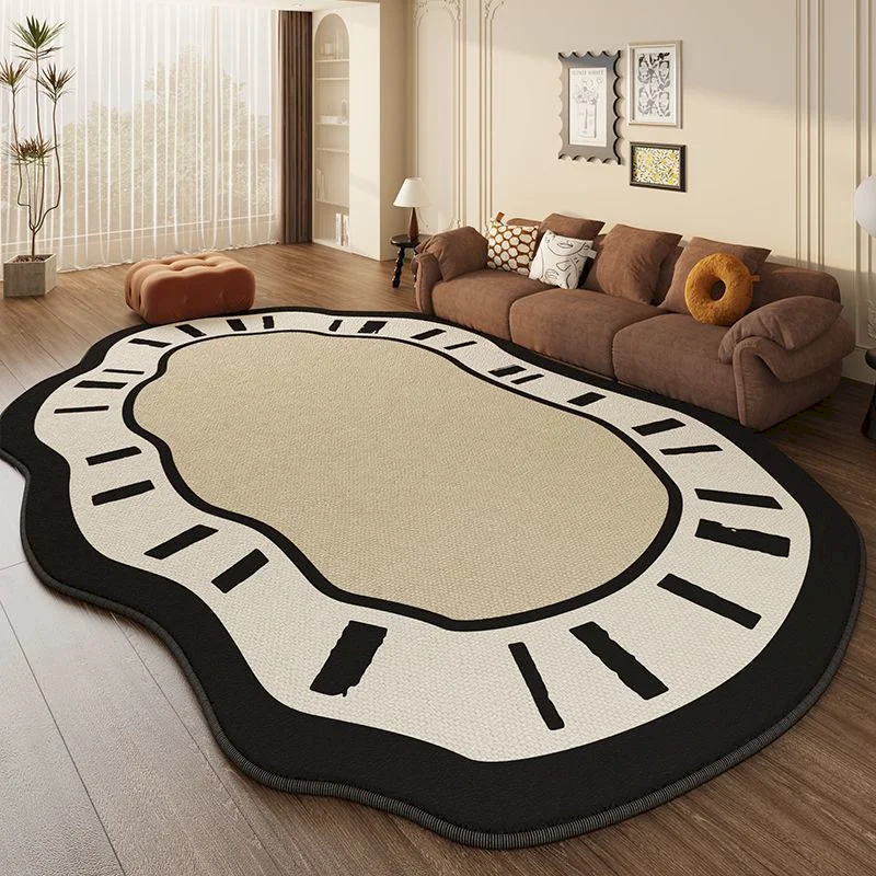 VIKAMA Irregular Retro Bohemian Carpet, Non Slip Soft And Beautiful Home Decoration Carpet, Living Room Indoor Home Decoration