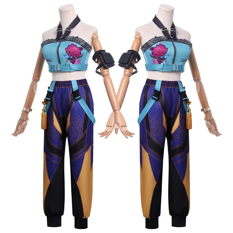 

CyK-Pop Demon Hunters Cosplay Costume Zoey Mira Rumi Cosplay Fantasy Outfits Halloween Carnival Party Roleplay Women Clothing