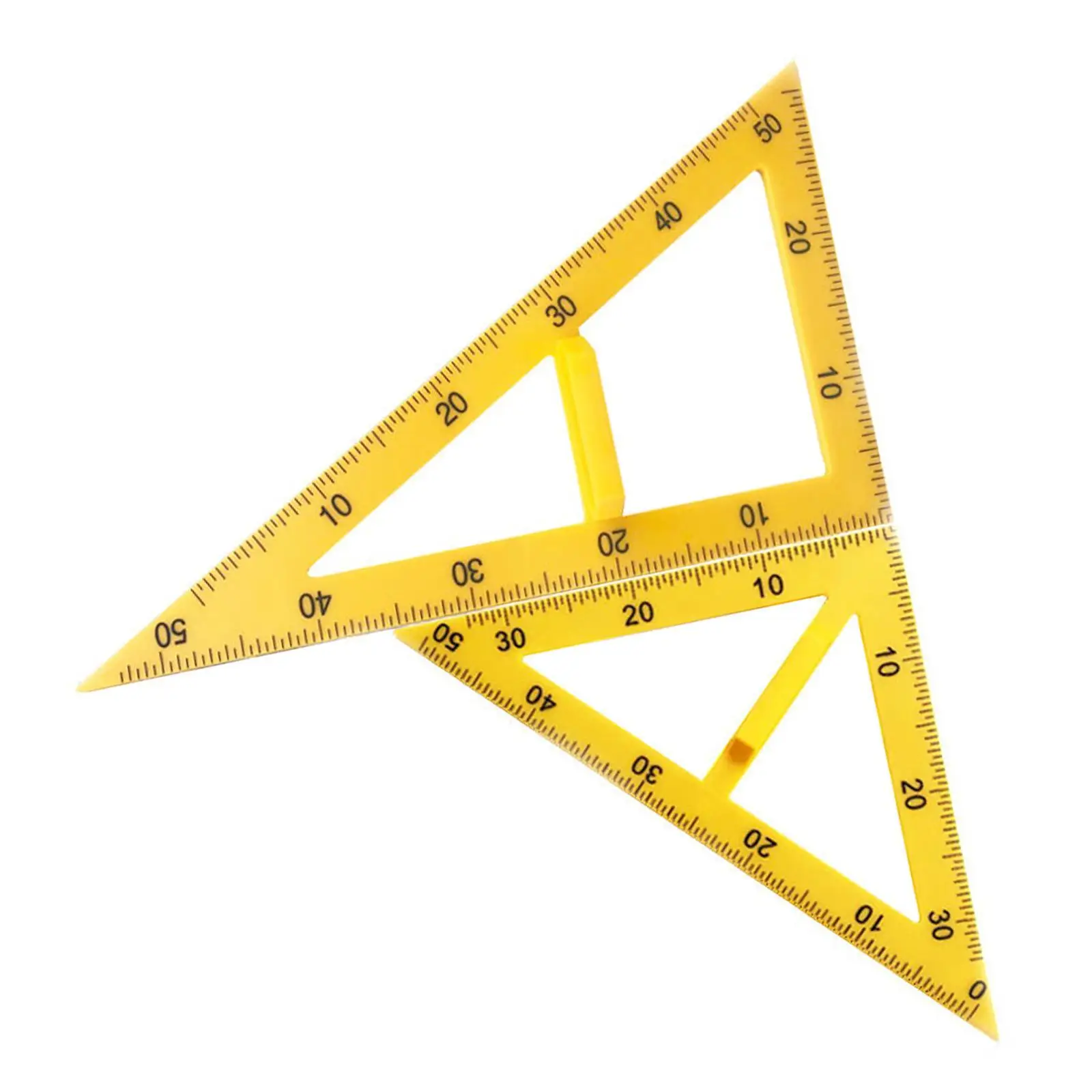 2x Math Geometry Ruler triangolo righello didattico multifunzione per lavagna