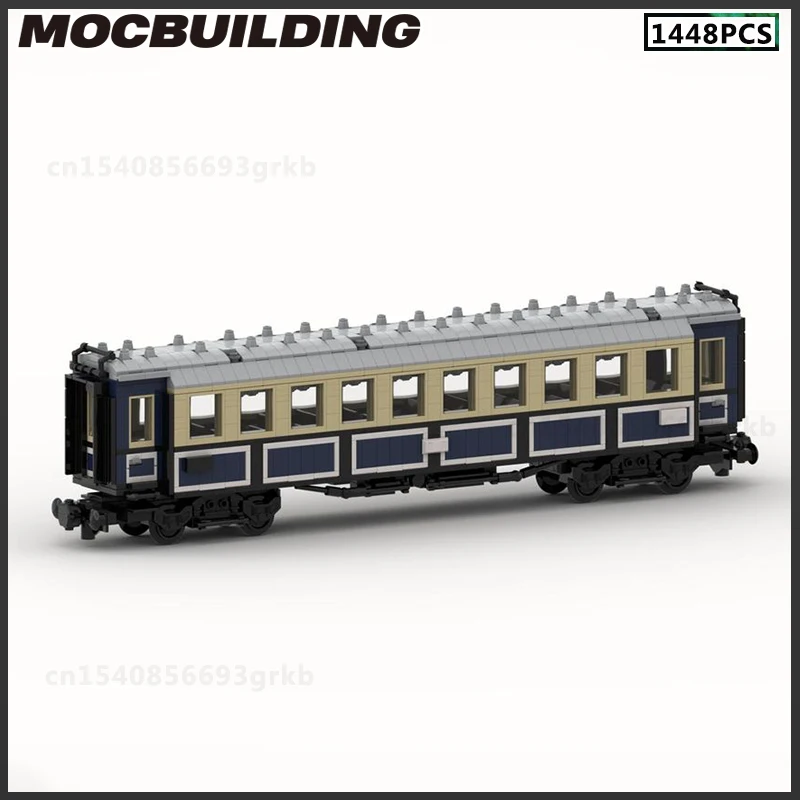 

MOC Building Blocks Express Train 3rd Class Passenger Coach Model DIY Bricks Assemble Toys Collection Christmas Gifts Birthday