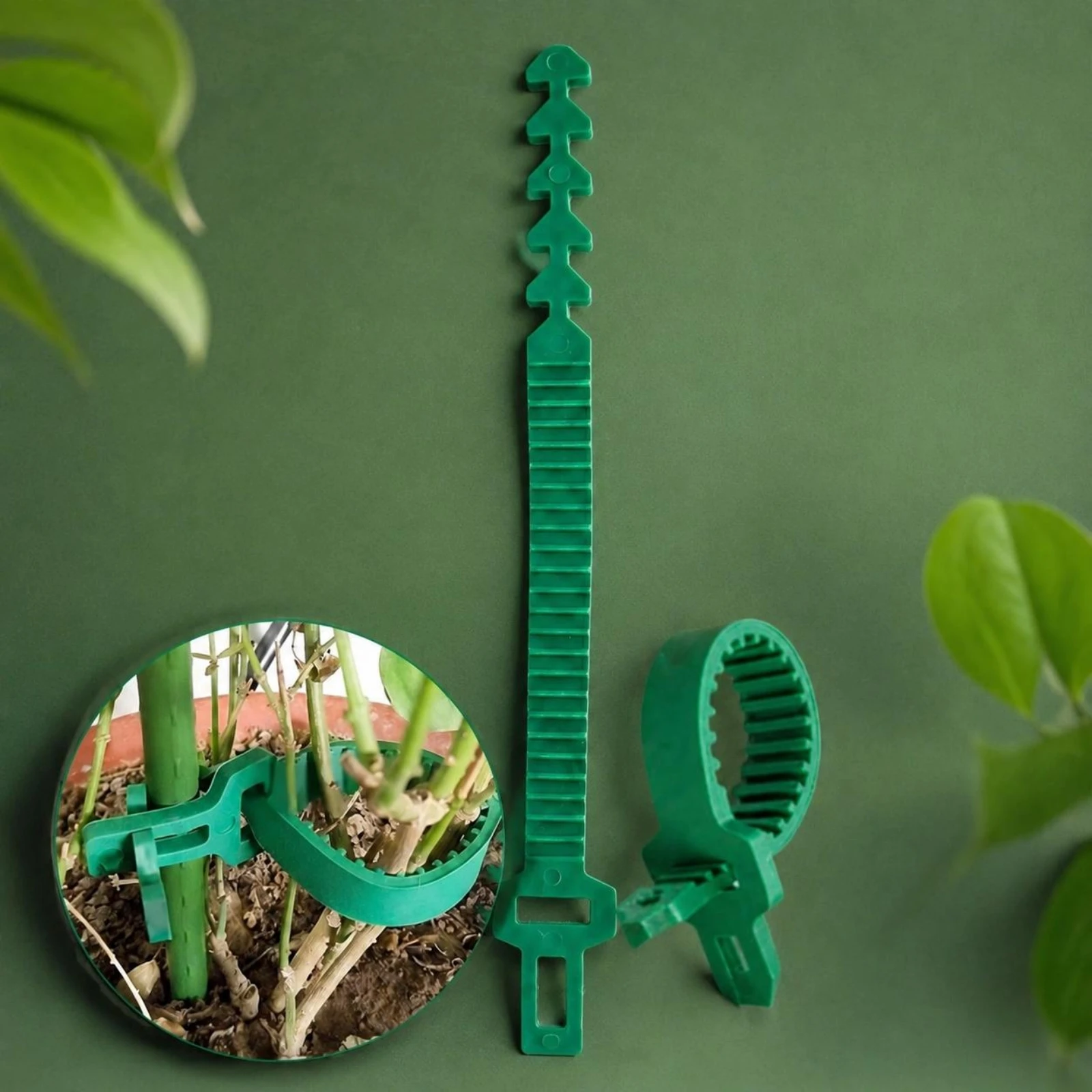

Garden Plant Support Strap Heavy Duty Adjustable Plant Tie Tree Ties Weather Resistant Non-Slip Grip for Greenhouse