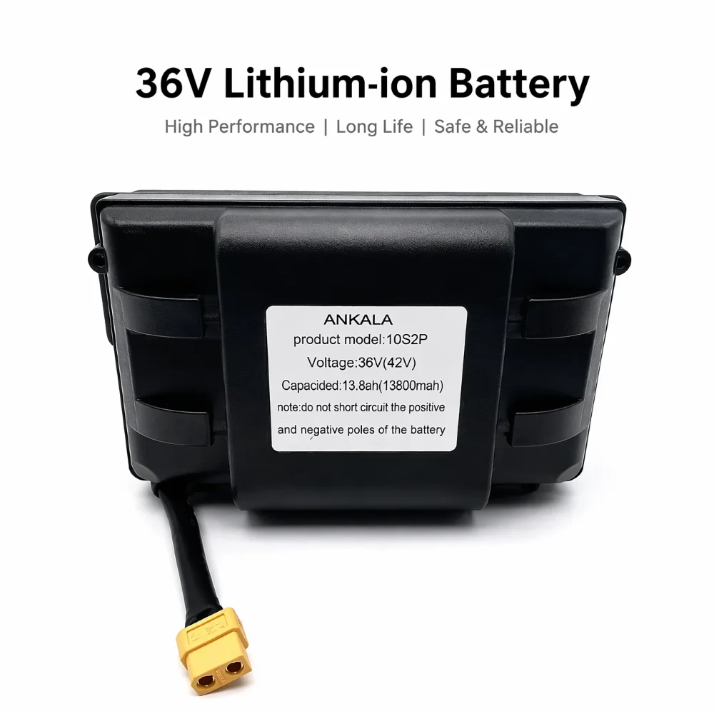 36V 13.8Ah Li-Ion Battery 10s2p 160*86*60mm for Hoverboard Selfbalancing Scooter Unicycle