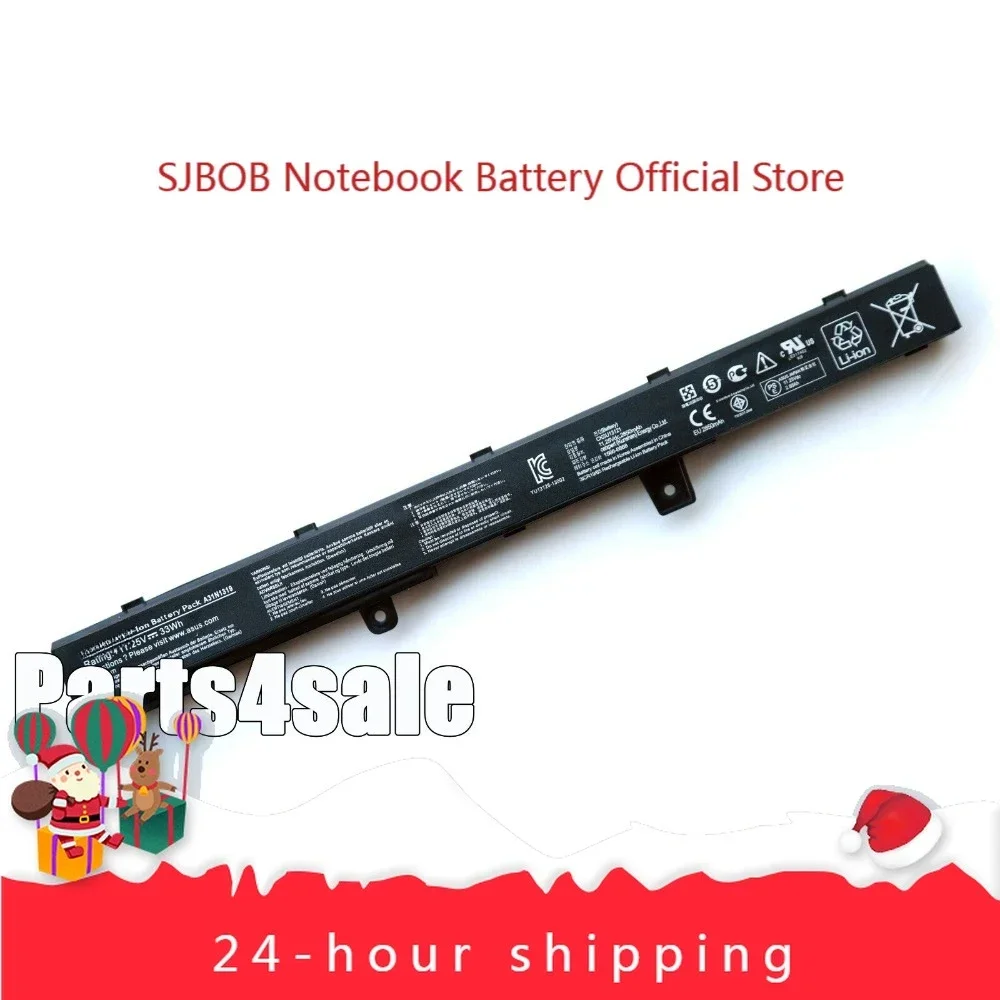 2025 Genuine A31N1319 A41N1308 Battery for Asus X451 X551 F551M X551CA X551M X451C Laptop battery