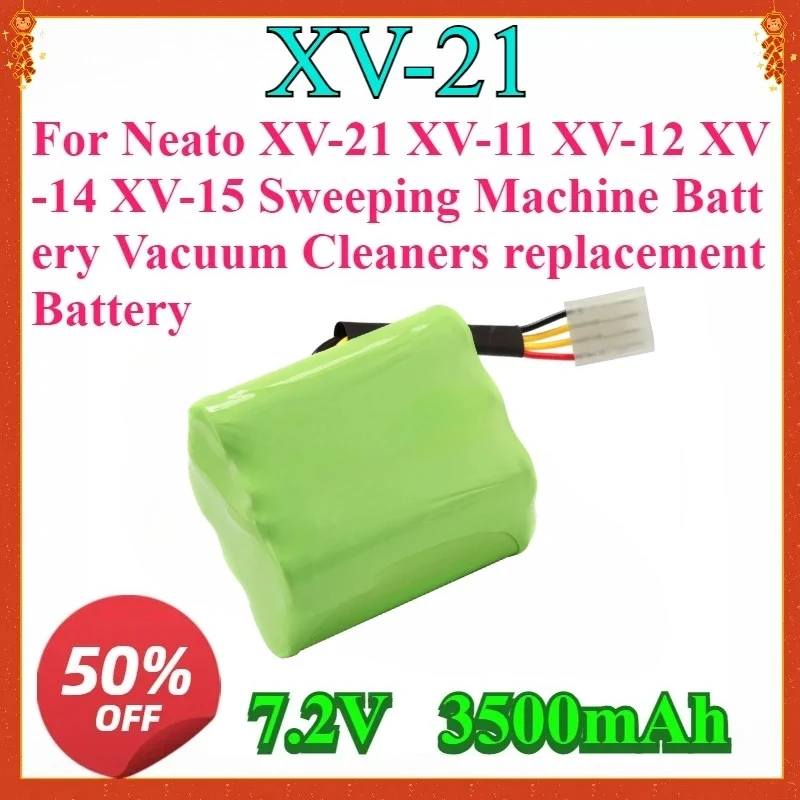 

Для Neato XV-21 XV-11 XV-12 XV-14 XV-15 аккумулятор для подметальной машины, пылесосы, новый Ni-MH сменный аккумулятор 7,2 В, 3500 мАч