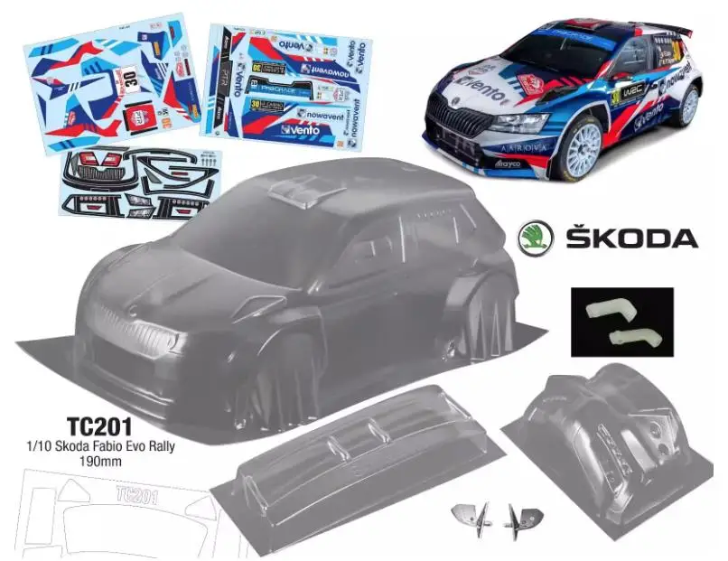 TC124 ランチア デルタ S4 ラリーカー クリア未塗装ポリカーボネート