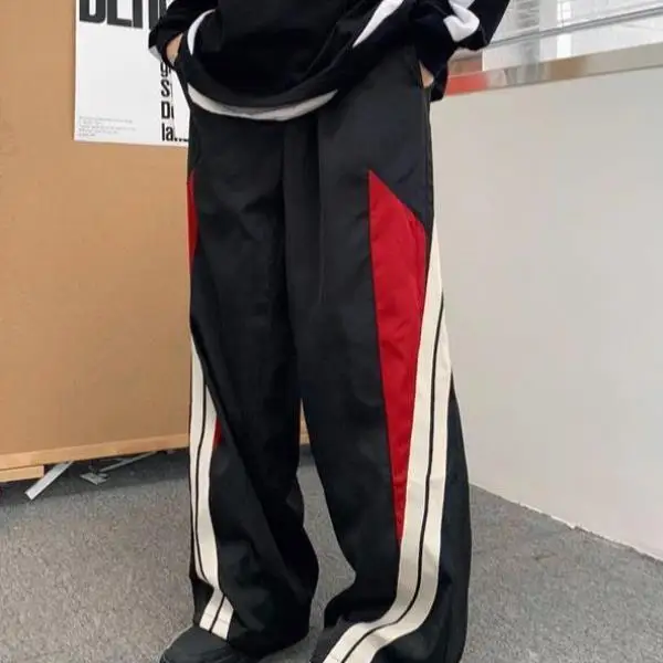 

New Men's Casual Pants High Waist Straight Leg Paratrooper Sle Neutral Fit Other Fabric 00% Other Material Winter Collection