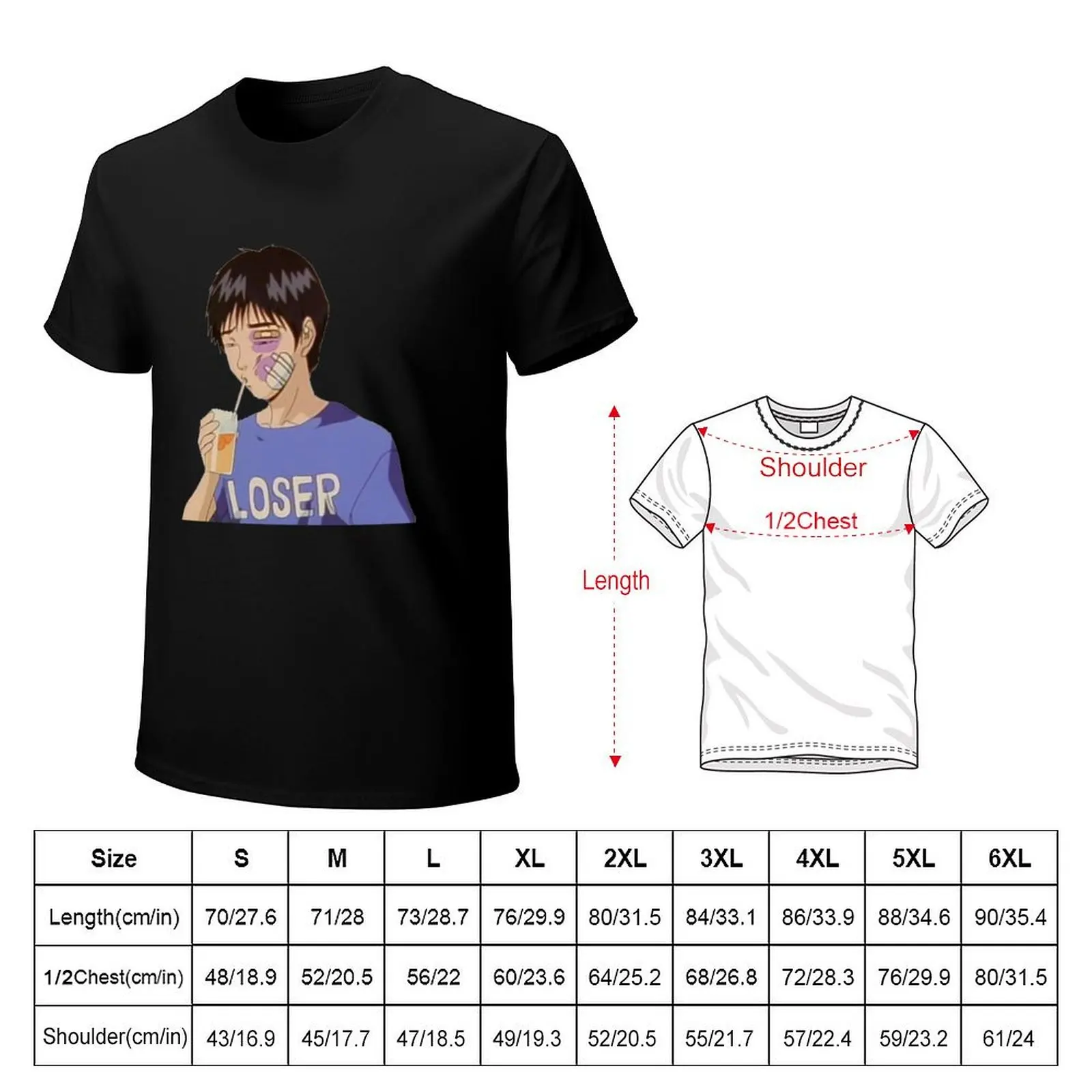 Great Teacher Onizuka (GTO) T-Shirt Large Size Casual Short Sleeve Top