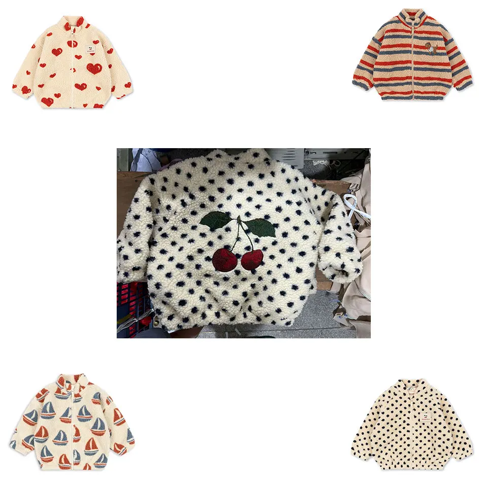 Children's Cotton Jacket 2026 Fall Winter KS Fashion Cartoon Print Warm Leisure Boys And Girls Coat Cute Kids' Clothing